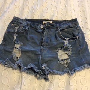 Almost Famous distressed shorts